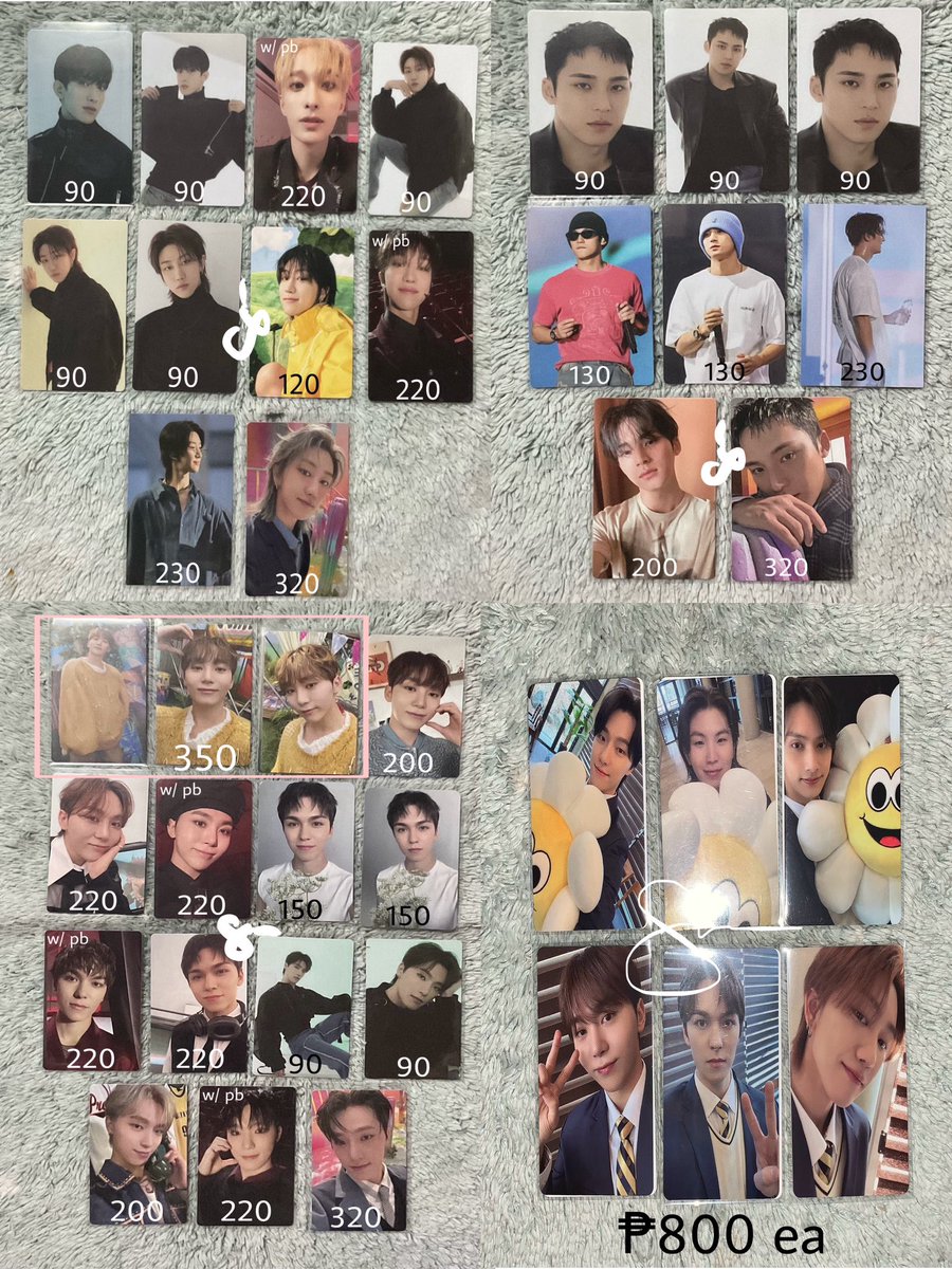 itsmesool_'s tweet photo. WTS LFB SEVENTEEN PH

SEVENTEEN OT13 ASSORTED PHOTOCARDS
– see picture for the prices
– onhand
– payo | can do dop
– no rush shipping

MOP: GCASH
MOD: J&amp;T

🏷️seventeen photocards scoups jeonghan joshua jun hoshi wonwoo woozi hao mingyu dk seungkwan vernon dino https://t.co/0p4uFnlPNE