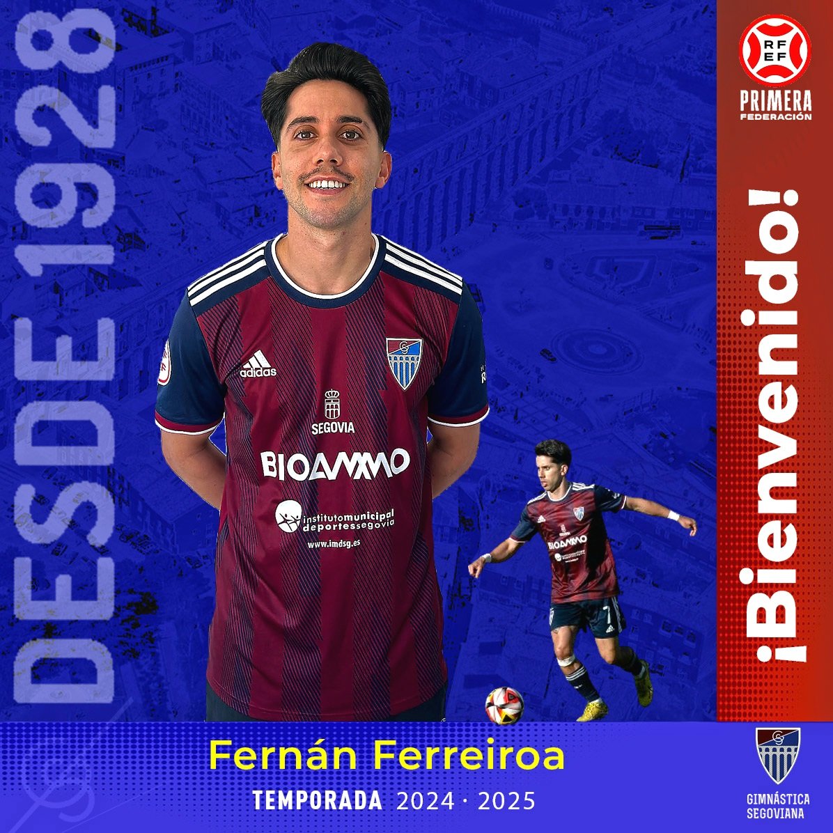lagimnastica's tweet photo. 📢 Fernán Ferreiroa inicia su tercera etapa en el club con ganas de disfrutar del fútbol 
@fernanferreiroa 
👁 https://t.co/leZHTmkrHD 
#AúpaSego🔴🔵 https://t.co/e4Ezrt76JY