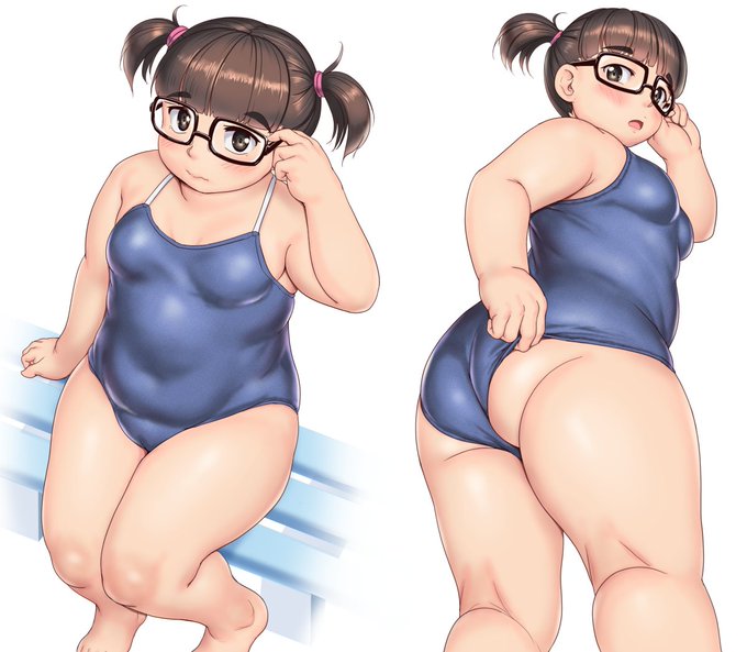 寸胴メガネ女子その2. 