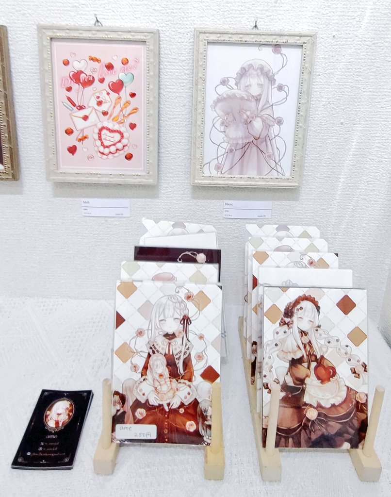 IYN02914016's tweet photo. 明日より28日までGallery IYNにて「わたし色に染まれ2024」展を開催致します。
素敵な作家様たちが描く魅力溢れる作品で表現する世界を是非ご覧ください。

皆様のお越しをお待ちしております。
展示風景vol.13

#IYN #絵 #イラスト #アート  #わたし色に染まれ #オリジナル #創作 https://t.co/zCD9LkNkmf