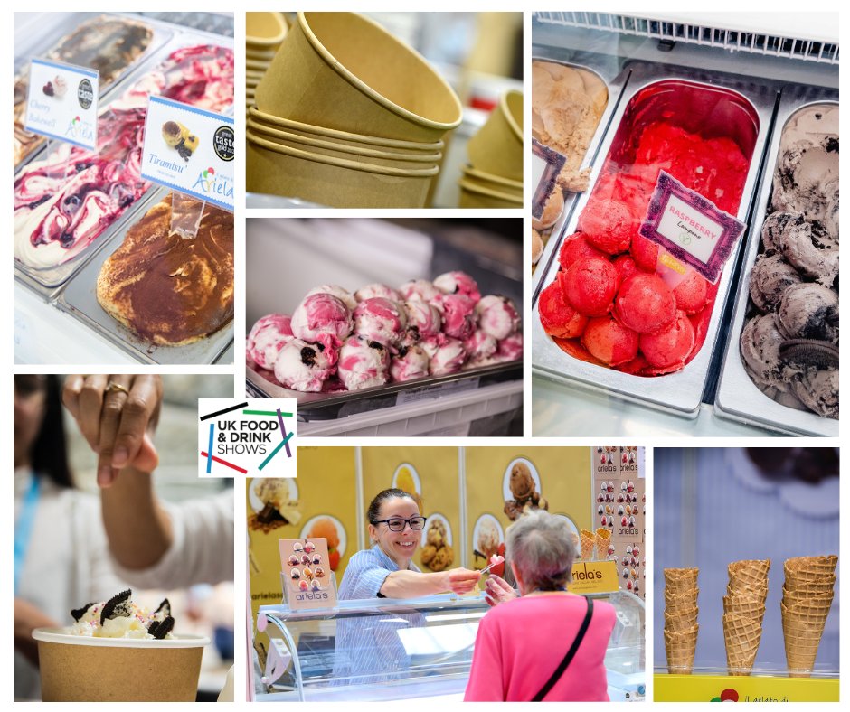 On Sunday 21st July, it's National Ice Cream day!🍦 In celebration, let’s take a look at some of the tasty ice cream products we've had at the UK Food &amp; Drink Shows over the last couple of years! 🍨 What flavour are you choosing? 👀
#throwbackthursday #icecream #ice #cream #yum