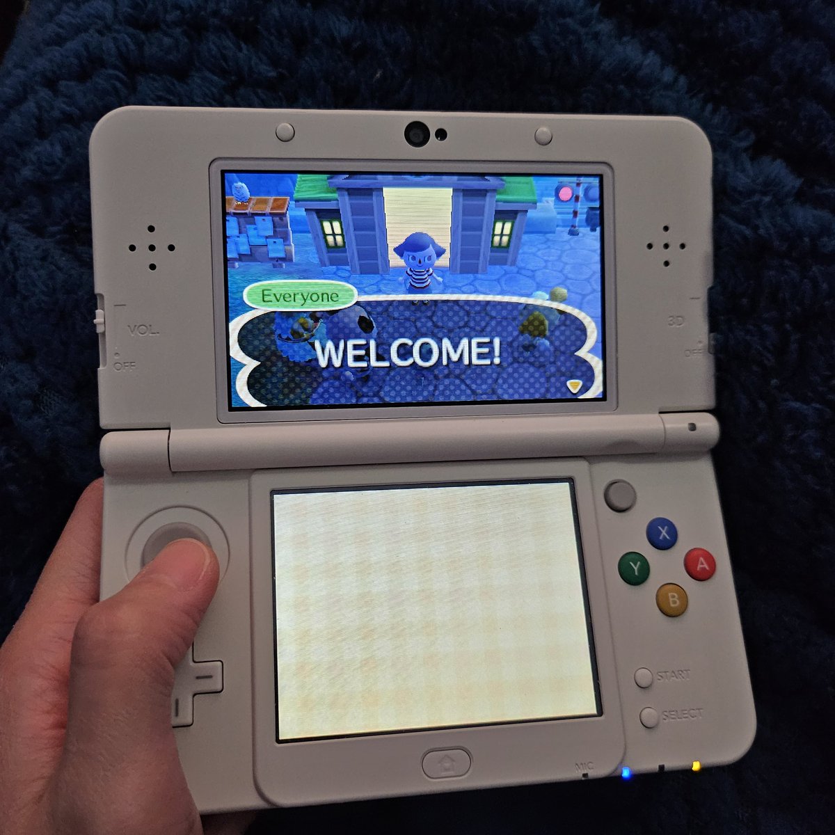 80percentbun's tweet photo. I got tired of the games currently available &amp; dug out my 3DS stuff. Found an unopened copy of AC: New Leaf &amp; started a new town! https://t.co/PqB395x6wM