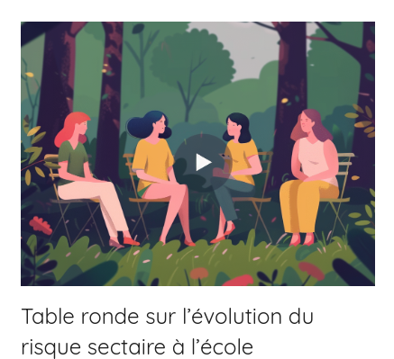 Stéphanie de Vanssay (@2vanssay) on Twitter photo #DérivesScolaires
L’évolution du risque sectaire à l’école
Vidéo de la table ronde à laquelle j’ai participé aux Rencontres internationales de la #ClasseDehors 2023 avec <a href="/unadfi/">UNADFI aide aux victimes de sectes</a> et <a href="/reseau_canope/">Réseau Canopé</a>.
Merci à <a href="/FabPeda/">La Fabrique Pédagogique</a> pour l'invitation.
derives-scolaires.fr/?p=407 #DérivesScolaires
L’évolution du risque sectaire à l’école
Vidéo de la table ronde à laquelle j’ai participé aux Rencontres internationales de la #ClasseDehors 2023 avec <a href="/unadfi/">UNADFI aide aux victimes de sectes</a> et <a href="/reseau_canope/">Réseau Canopé</a>.
Merci à <a href="/FabPeda/">La Fabrique Pédagogique</a> pour l'invitation.
derives-scolaires.fr/?p=407