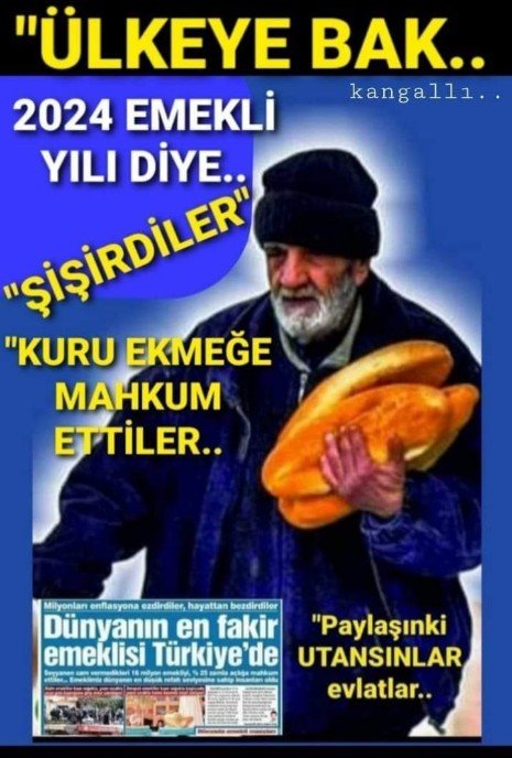 Emekli yılı dediniz ama en büyük adaletsizliği emeklilere yaptınız.

Yalan yanlış  verilerle emeklinin hakkını çaldınız.

Neden hep açığı emeklinin cebinden, aşından, sofrasından kapatmaya çalışıyorsunuz?

Kaynak mı bulamıyorsunuz? #EmekliyeTarihiAdaletsizlik
