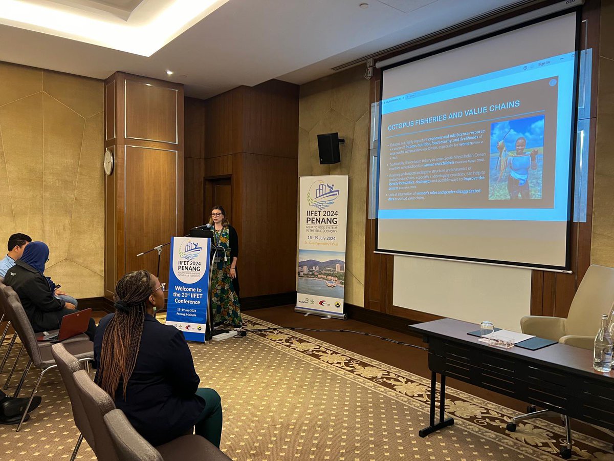 Katina Roumbedakis (@roumbedakis) on Twitter photo It was so nice to present about the roles of women in the octopus value chain in Kenya at the #IIFET2024 Conference, in Penang, Malaysia. <a href="/EqualSeaLab/">EqualSea Lab</a> <a href="/Nature_Africa/">The Nature Conservancy in Africa</a> 🐙🌊 It was so nice to present about the roles of women in the octopus value chain in Kenya at the #IIFET2024 Conference, in Penang, Malaysia. <a href="/EqualSeaLab/">EqualSea Lab</a> <a href="/Nature_Africa/">The Nature Conservancy in Africa</a> 🐙🌊