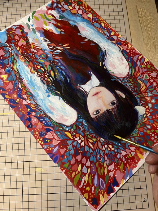 九月の展示の絵結構できてきた 