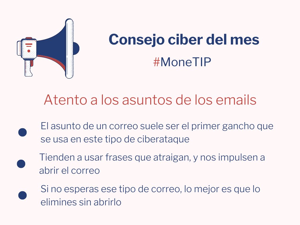 ⚠CIBERATAQUES DEL MES⚠
Ciberataques recientes de mayor impacto
Además, os dejamos un consejo relativo al cuidado que debemos tener al abrir ciertos emails
+ info: moneseguros.com/seguros-para-e…

#ciberseguridad #seguros