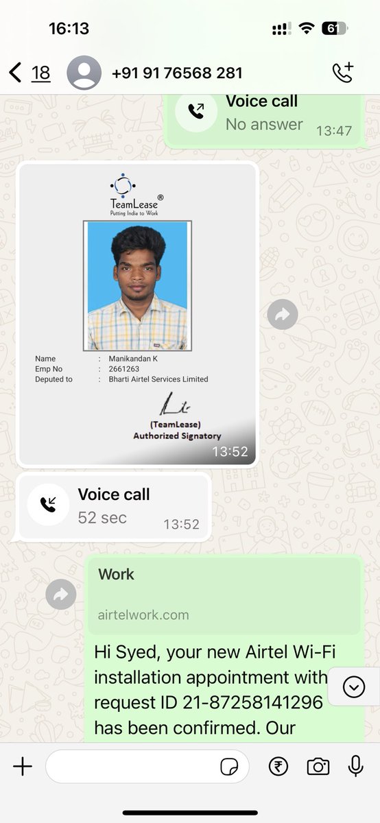 syedabdeen's tweet photo. When i tried to cancel the order myself, again it goes to the same agent…@airtelindia @Airtel_Presence @TRAI https://t.co/b4d9FHcDuu