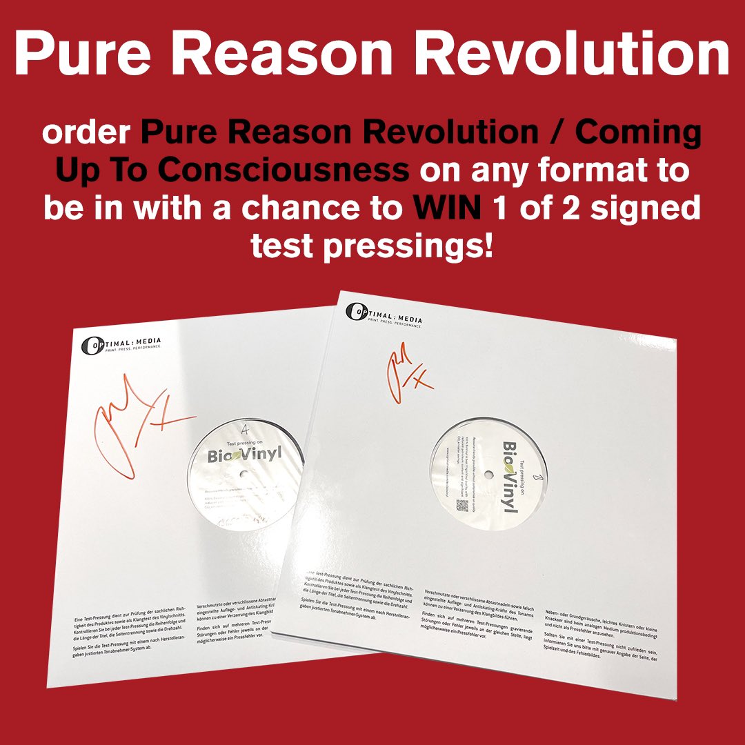 Afternooon! 
HMV have a couple of signed limited test pressings of the new album ‘Coming Up To Consciousness’ to give away. All you have to do to be in with a chance of winning, is pre-order the album on any format from them here: hmv.com/store/prize-dr…