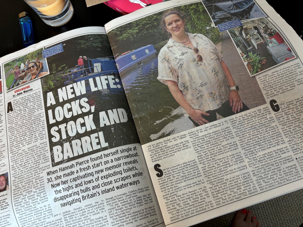 Brilliant to see this interview with <a href="/hpierce214/">Hannah Pierce</a> about her fab new book All Boats are Sinking and life on the waterways of England in <a href="/Daily_Express/">Daily Express</a> yesterday!