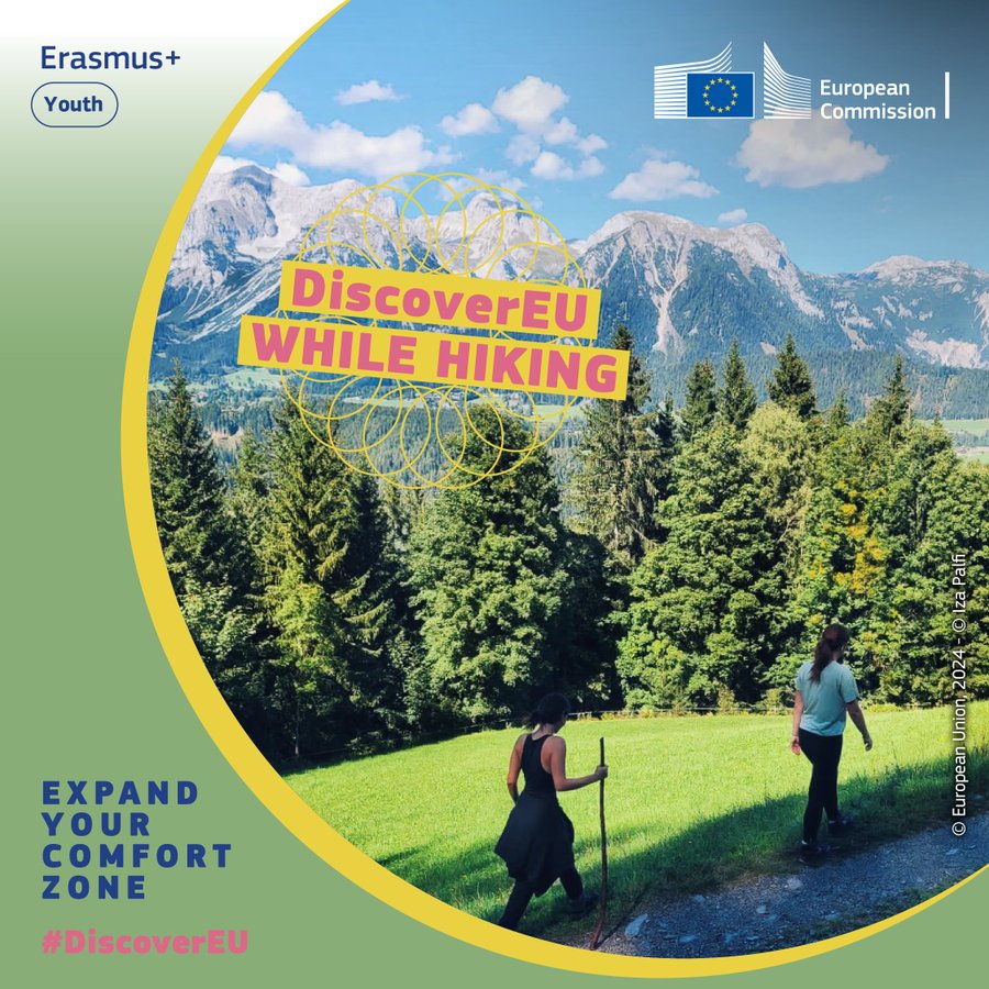 joventutdiba's tweet image. 💚T'agrada el #senderisme?
Abans de començar, assegurat de: Investigar sobre la ruta, triar bones sabates de muntanya i una jaqueta impermeable, motxilla adequada i plena de l'essencial, portar capes lleugeres.
🥾Explora 5 rutes famoses a #UE
👉europa.eu/!kQ9VtN
#DiscoverEU