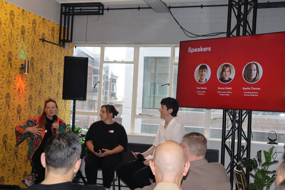 TheDrum's tweet image. This week, we had the pleasure of hosting a 'Design Breakfast Bash' with Podge Events at The Drum Labs 🥐
This event was an opportunity to unveil The Drum's new approach to Creativity and Design, and discuss the future of Design on a panel with The Drum's Tom Banks, Emma Follett…