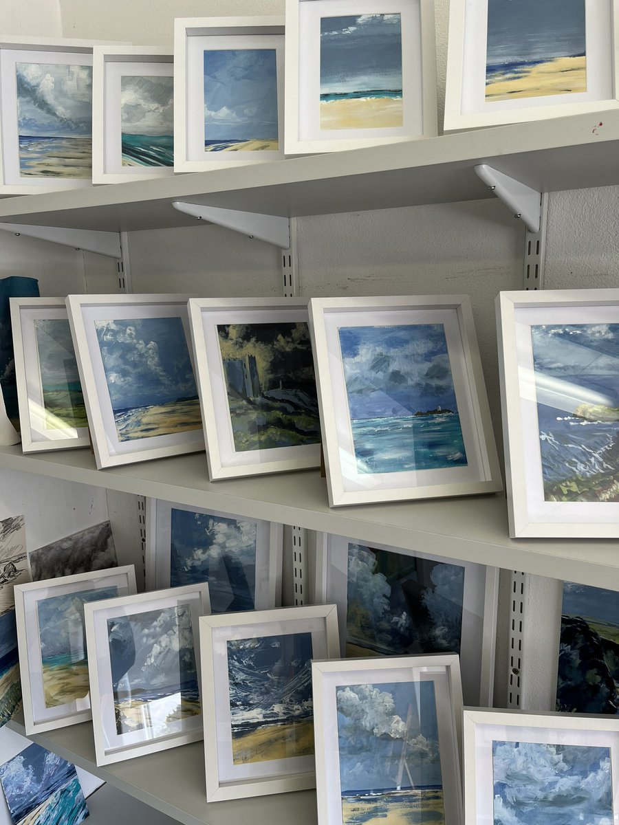 CharlesCrawshaw's tweet photo. These small acrylic paintings look great framed and ready for sale. DM for enquiries. #art #painting #seascape #ocean #artist #landscape  #artgallery #onlineart #acrylic #Cornwall #Cornwallart #Cornishcoast https://t.co/YD400LFhXy