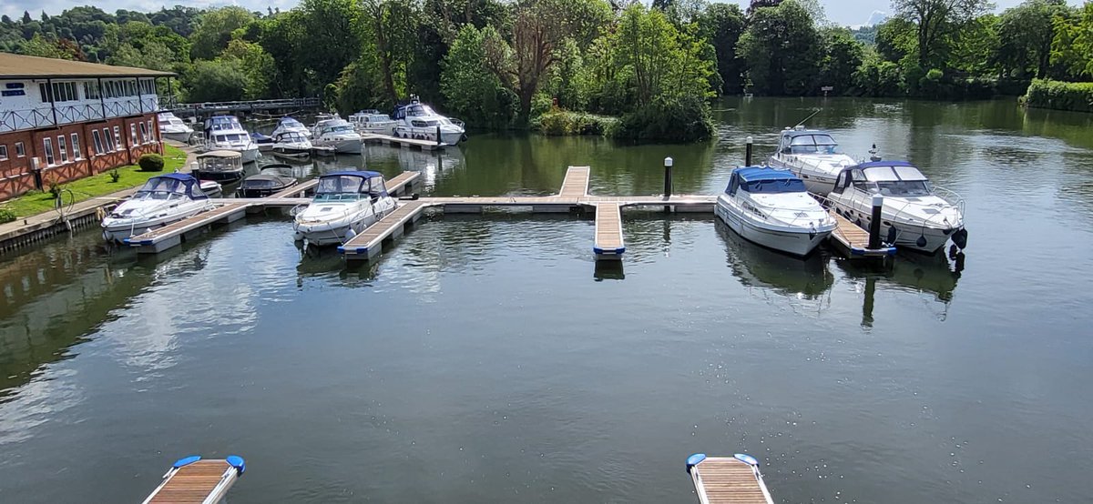 To paraphrase Kenneth Grahame, 'there's nothing so much fun as messing about in boats,' especially on the River Thames.  #WalconMarine recently completed a new marina for DB Marine at Cookham, 90 kms upstream of Tower Bridge. Idyllic!