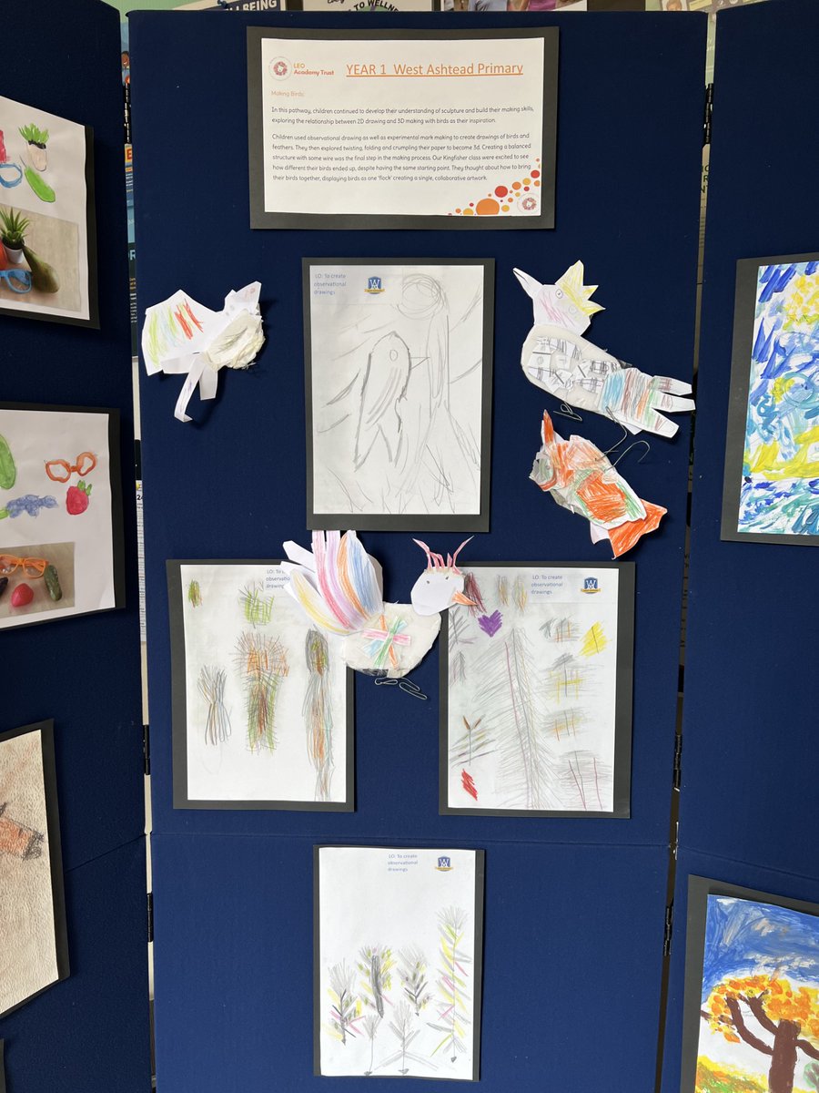 We are delighted to have some amazing artwork on display by pupils at West Ashtead Primary School. Just in time for Summer Reading Challenge Marvellous Makers! Please come and have a look.
#SummerReadingChallenge #MarvellousMakers <a href="/readingagency/">The Reading Agency</a> @natelledrawsstuff <a href="/createcharity/">Create</a>