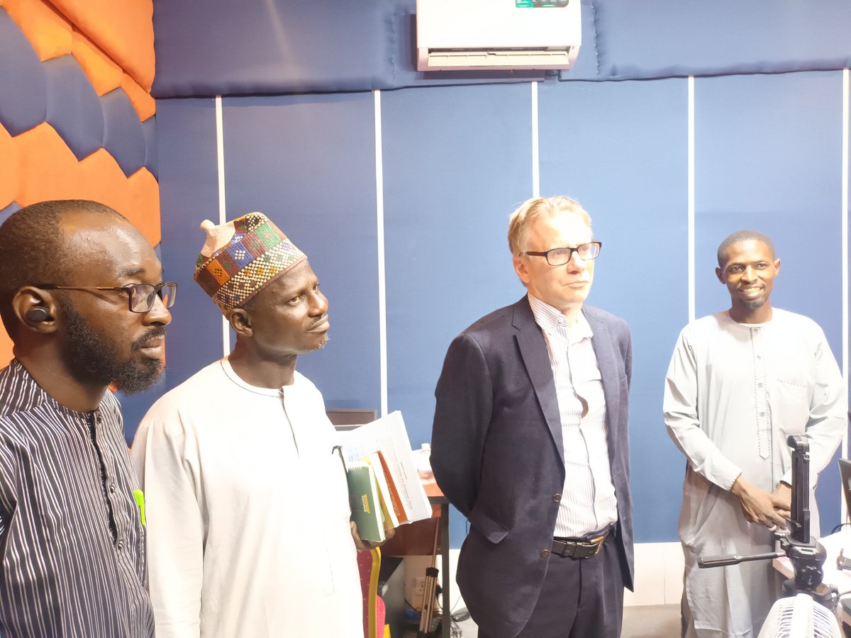 CitadRadio's tweet photo. Today, @CitadRadio had the honor of hosting Richard Garrett, the Director of Open Societies for Sub-Saharan Africa at the @BritishCouncil. Garrett, who oversees the British Council's Non-Formal Education (NFE) portfolio, visited to observe the operations of our online radio. https://t.co/BMVcYV0zJN