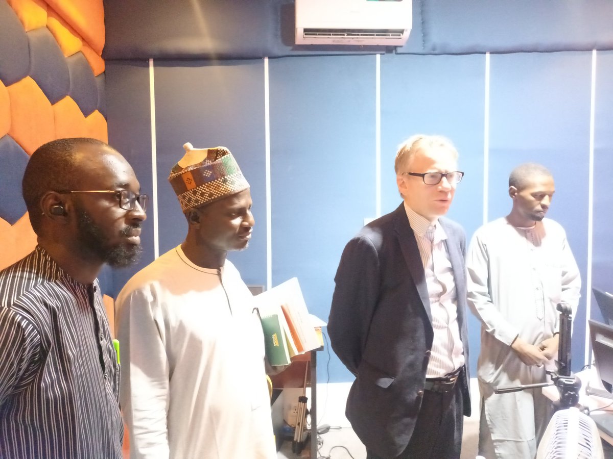 CitadRadio's tweet photo. Today, @CitadRadio had the honor of hosting Richard Garrett, the Director of Open Societies for Sub-Saharan Africa at the @BritishCouncil. Garrett, who oversees the British Council's Non-Formal Education (NFE) portfolio, visited to observe the operations of our online radio. https://t.co/BMVcYV0zJN