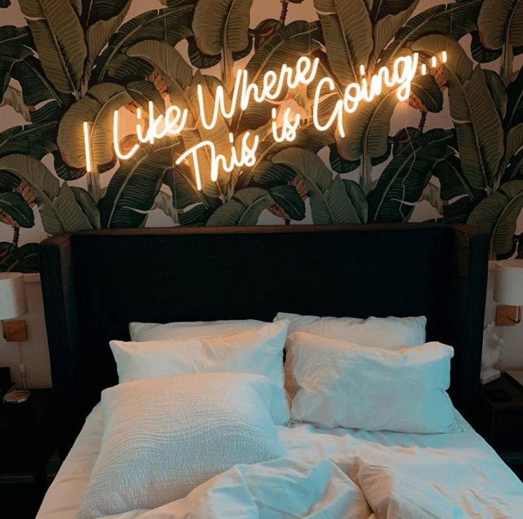 AkASign3dSign's tweet image. ✨ &quot;I Like Where This is Going...&quot; ✨

Transform your space with custom neon signs! At Al Khat Al Areed Signage, we bring your ideas to life with vibrant &amp;amp; eye-catching designs. This stunning piece was crafted for a cozy bedroom setup, adding a warm and inviting glow to the room