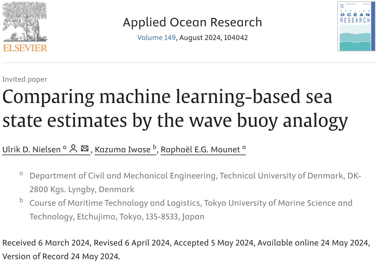 The invited paper initiative was launched by Applied Ocean Research in August 2022 to acknowledge and promote outstanding and rigorous research in the field. Candidates of the invited paper initiative have been carefully selected and listed followed by a series of discussions and