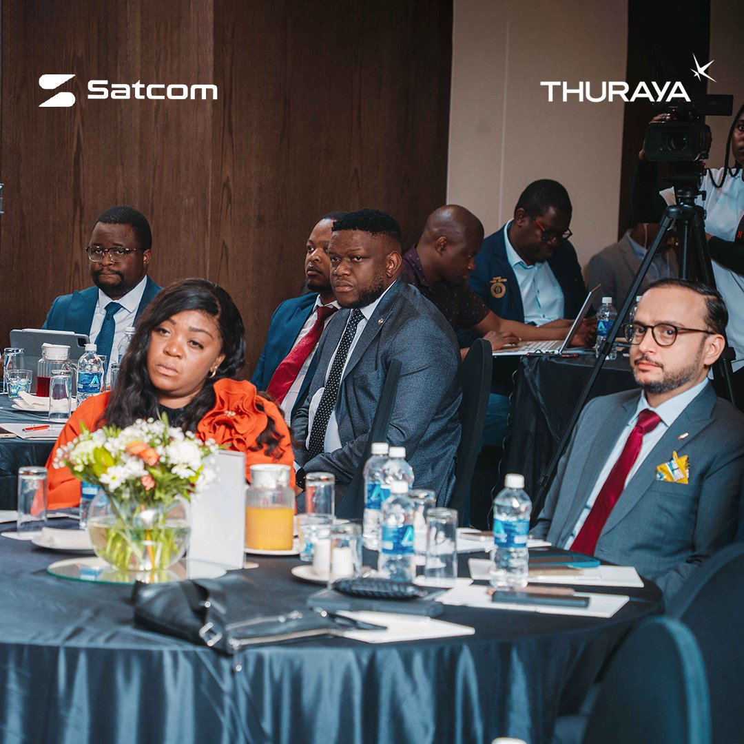 ThurayaTelecom's tweet photo. In partnership with #SatComTechnologies, #Yahsat hosts a high-level forum for #Zimbabwe Government Ministries, demonstrating its advanced #SpaceTech solutions to boost national connectivity and enhance #eLearning and #Telemedicine. (Discover more: https://t.co/rYuMpGNKc2) https://t.co/y2v3zg24K1