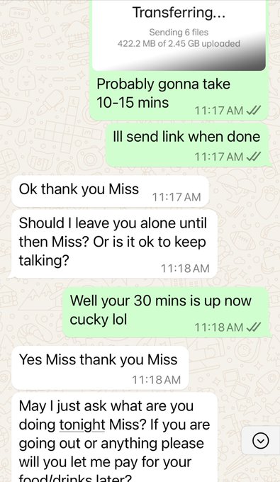 Did you know I now offer 30 min whats app chat sessions ? Email Me to arrange mistressreal@yahoo.co.uk