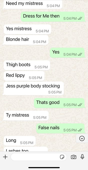 Did you know I now offer 30 min whats app chat sessions ? Email Me to arrange mistressreal@yahoo.co.uk