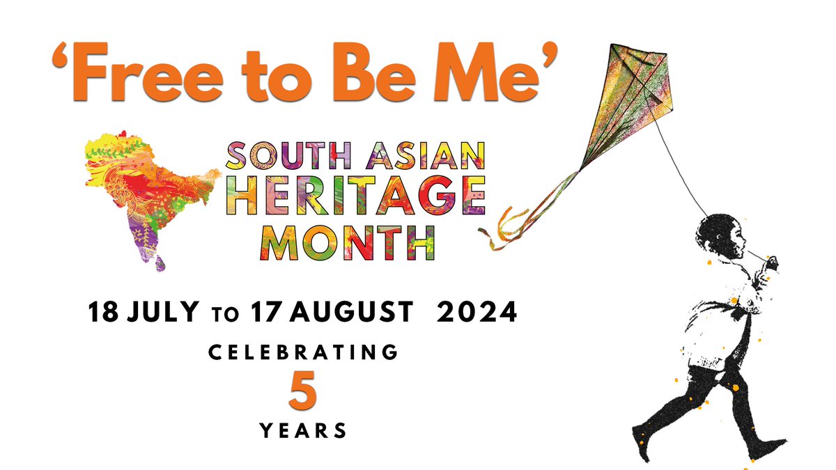 HealthwatchE's tweet image. Today marks the start of South Asian Heritage Month and this year's theme is "Free to be me" - celebrating the beauty of simply being yourself. 

Check out their wonderful stories and activities they are running across the month: bit.ly/3zPuKOE

@SAHM_UK  #FreeToBeMe