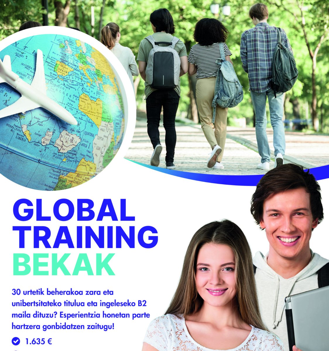 📢Luzatu da Global Training 2024 Beketarako izena emateko epea. Garapen-en, atzerrian lan egiteko 80 beka berri eskaintzen ditugu berriro, hilean 1.635 €-ko soldatarekin (gordinak).

📅 Izena emateko epea: irailak 13.

+info: i.mtr.cool/hnculhmkrd