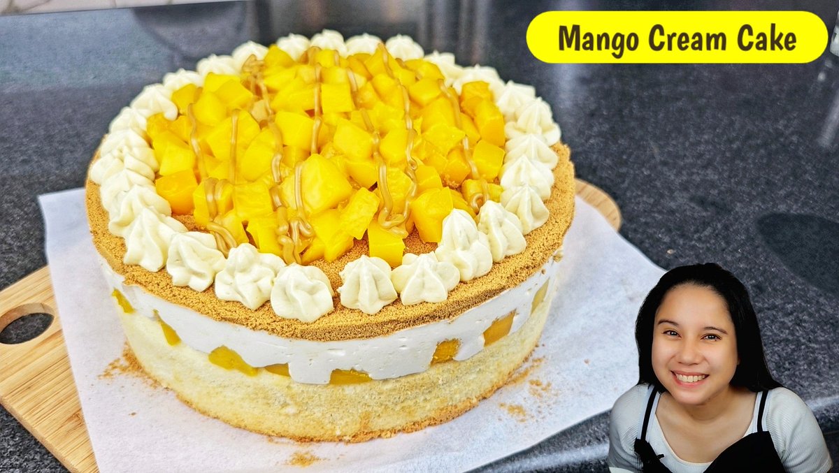 kusinachef1's tweet photo. New upload Mango Cream Cake Watch it here full video https://t.co/jOZgxxNZyk https://t.co/OM7TPU0TBb