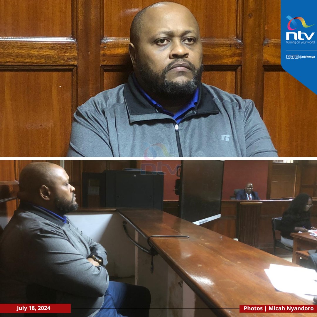 ntvkenya's tweet photo. IN PICTURES: Francis Gaitho before Milimani Senior Principal Magistrate Robinson Ondieki where he has denied two counts of computer misuse; released on a cash bail of Sh30000. https://t.co/4qX2PcqPrs