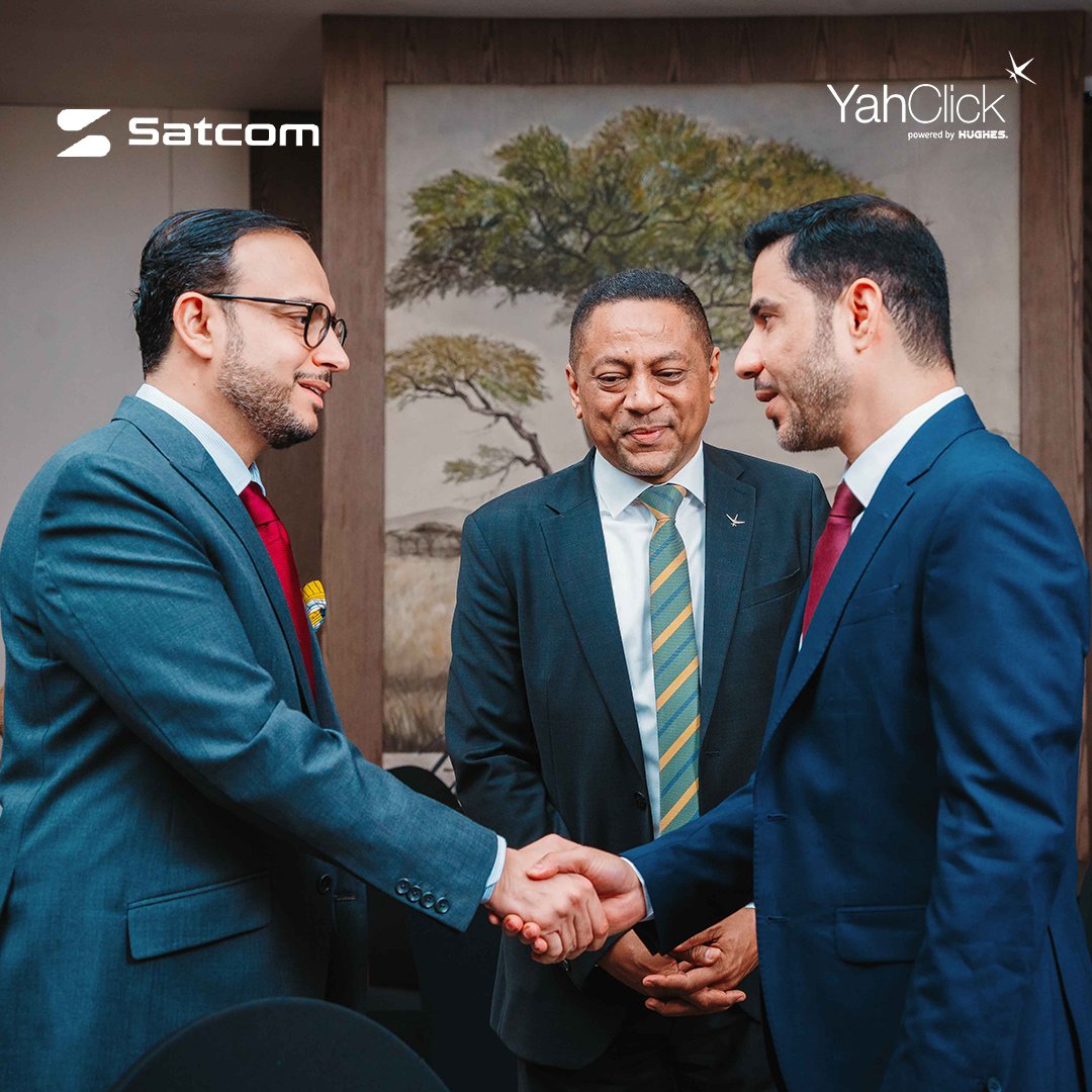 yahclick's tweet photo. Collaborating with #SatComTechnologies, #Yahsat showcases its advanced #SpaceTech solutions during a high-level forum for #Zimbabwe Government Ministries, aiming to accelerate national connectivity and enhance #eLearning and #Telemedicine. (Discover more: https://t.co/zEbRrc5PuD) https://t.co/snzPsu62ng