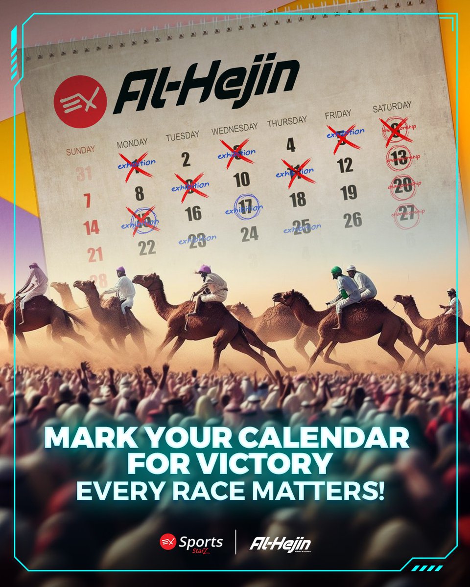 ⚠️Weekly camel races with massive prices to be won🤑

 This week's competition will be coming to an end soon🐫

Your camel can still win you $EXS in every race! So get to racing🏁

🎮 Play Al-Hejin, earn $EXS &amp; grow your💰

#play2earn #gaming #camellove #nft #crypto #airdrop #exs
