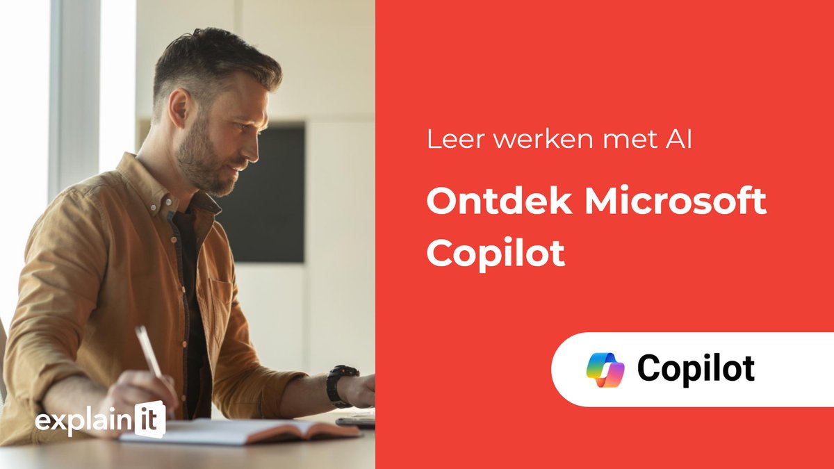 ExplainiT_NL's tweet photo. Ontdek de functionaliteiten van Microsoft Copilot! 🤖

Microsoft Copilot verbetert je productiviteit in Microsoft Office-toepassingen.

Meer weten? Lees onze blog en schrijf je in voor de training Microsoft Copilot! 👇

https://t.co/U0s1hbACXj

#microsoftcopilot #explainiT #ai https://t.co/BcXgeYuMQC