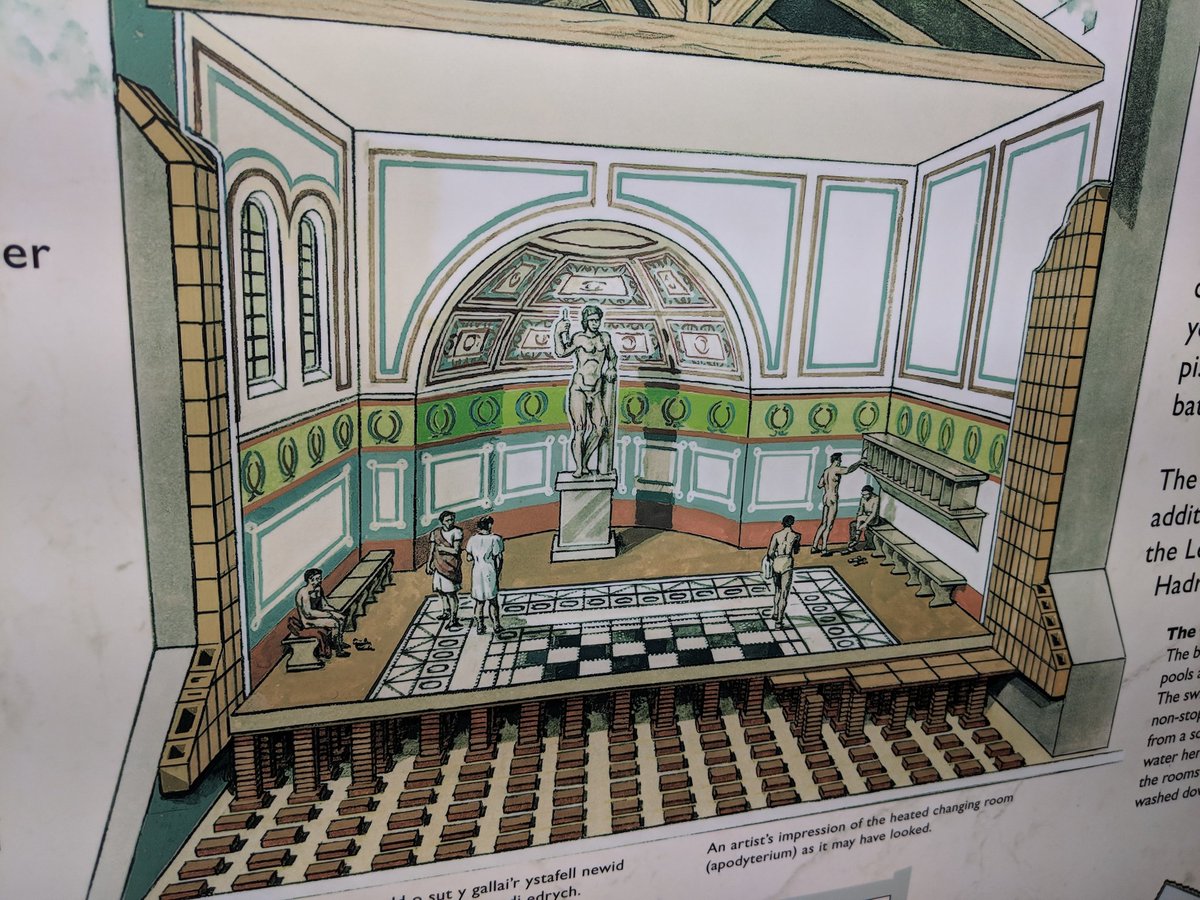HawkeJon's tweet image. #Isca the 2nd Augustan Legion and other residents at their state-of-the-art leisure complex. We are talking heated changing rooms, a series of cold and warm baths, covered exercise rooms and even an open-air swimming pool. #Roman #History  #Wales #Archaeology #RomanFortThursday