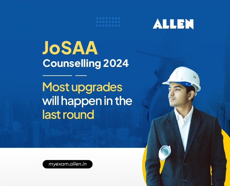 JoSAA Counselling 2024 – Most Upgrades Will Happen in the Last Round.
Check here: myexam.allen.in/most-upgrades-…
#JoSAA #Counselling  #JoSAACounselling #JoSAA2024