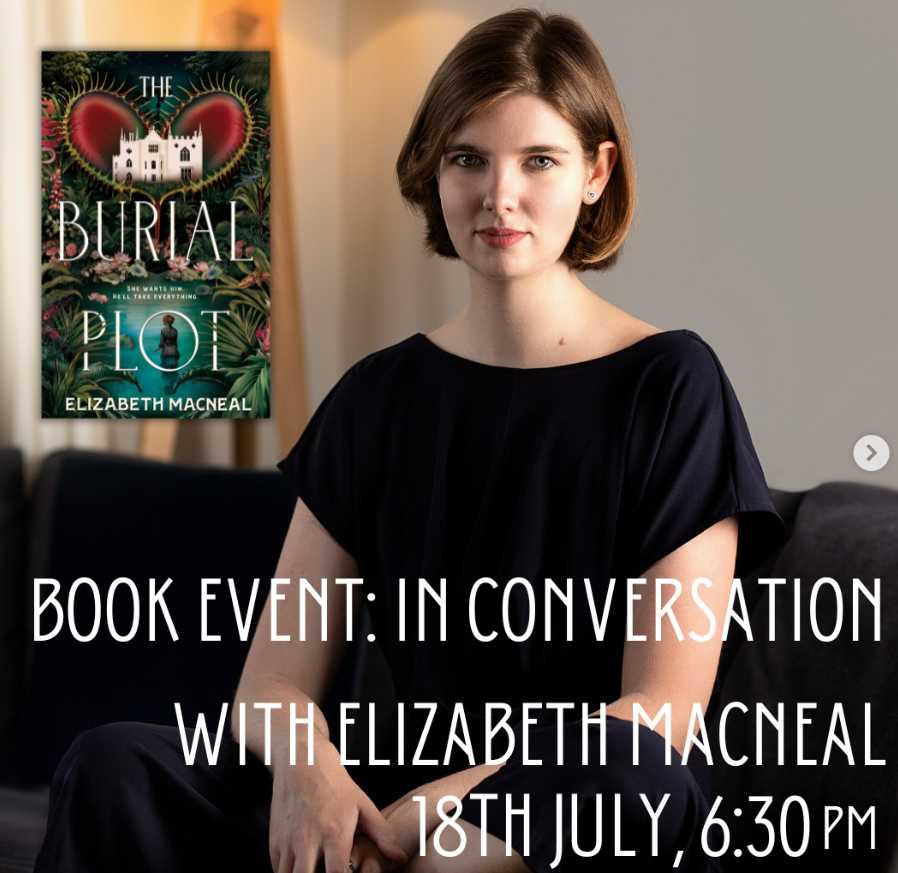 CamillaElworthy's tweet photo. If you're in sunny Cornwall and fancy cooling down with some dark, Gothic brilliance, look no further than @esmacneal's event with @falmouthbooks tonight! Dive into #TheBurialPlot at Falmouth's Above the Bookshop café; it'll be wonderful 🖤
https://t.co/Oa36jOWnbt https://t.co/0otYICo2yh