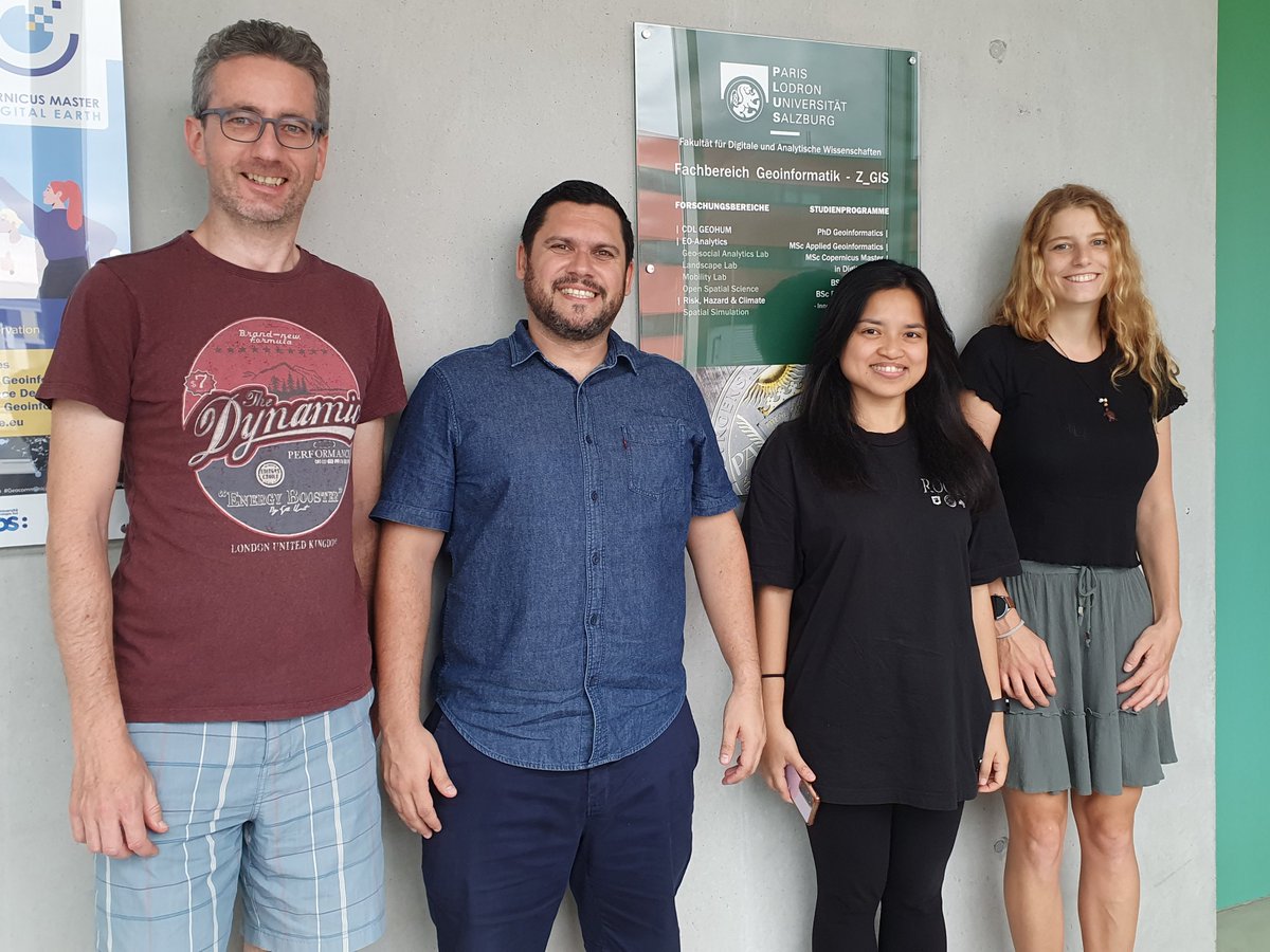 We were pleased to host Dr. Adolfo Quesada-Román from <a href="/UniversidadCR/">UCR</a>; thanks to Salzburg's Scientists in Residence fund. We learned a lot about his exciting research on #geomorphology and #naturalhazards and look forward to intensify our collaboration! <a href="/geoaqr/">Adolfo Quesada-Román</a> <a href="/Z_GIS1/">Geoinformatics Salzburg</a> @PLUS_1622