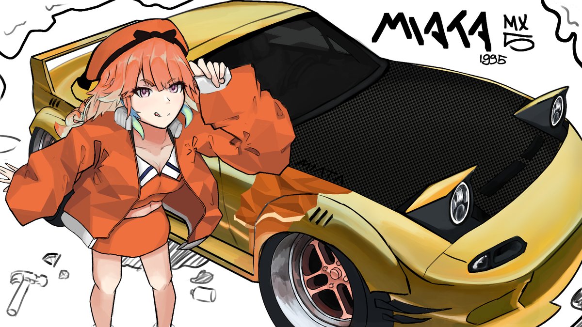 YVENOO's tweet photo. #KFPicasso #hololiveart #miata rb miata with kiara https://t.co/OMAc0f9qQr
