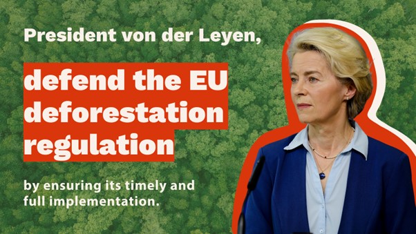 EIA_News's tweet photo. The #EUDR is a commitment by all 27 EU member states to improve #forest monitoring systems and governance across the world.
Backtracking with a delay undermines our obligations to combat the impact of #climatechange
@vonderleyen @EU_Commission #DefendEUDR #deforestation https://t.co/6pz85I3h3N