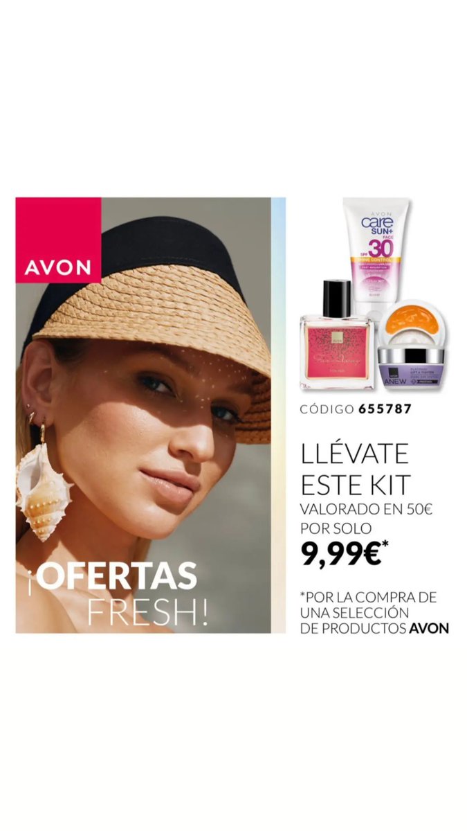 InessancheAvon's tweet photo. ¡OFERTAS FRESH! 💦

Hazte con tus imprescindibles este verano a precios de escándalo. 
Cuida tu piel y déjate envolver por los aromas más refrescantes este verano con Avon 💗

¡No dejes pasar esta oportunidad! ⏰https://t.co/eRnQYsrv9O https://t.co/e8uEWAMZY0