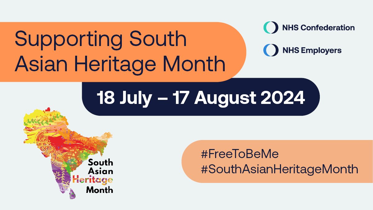 Diversity & Inclusion (@nhse_diversity) on Twitter photo 📣 It's the start of #SouthAsianHeritageMonth #FreeToBeMe and an opportunity to celebrate the contributions that South Asian communities have made to the #NHS.
Find out what's happening during #SAHM24 and what #FreeToBeMe means to <a href="/NHSC_BMELeaders/">BME Leadership Network</a>. 👉 bit.ly/46TGATY 📣 It's the start of #SouthAsianHeritageMonth #FreeToBeMe and an opportunity to celebrate the contributions that South Asian communities have made to the #NHS.
Find out what's happening during #SAHM24 and what #FreeToBeMe means to <a href="/NHSC_BMELeaders/">BME Leadership Network</a>. 👉 bit.ly/46TGATY