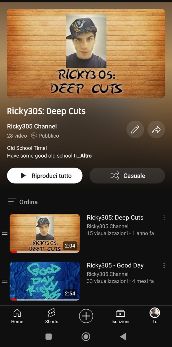 Ricky305Italy's tweet image. #ThursdayThrowbacks !
Bring bring back it's Thursday throwback! Don't miss the my playlist "Ricky305: Deep Cuts" with my songs and remixes old school time, there is the new entry #GoodDay on my new "Unreleased Vol. 1 (Album)" 
Listen Now 🌎👇🏼.
music.youtube.com/playlist?list=…