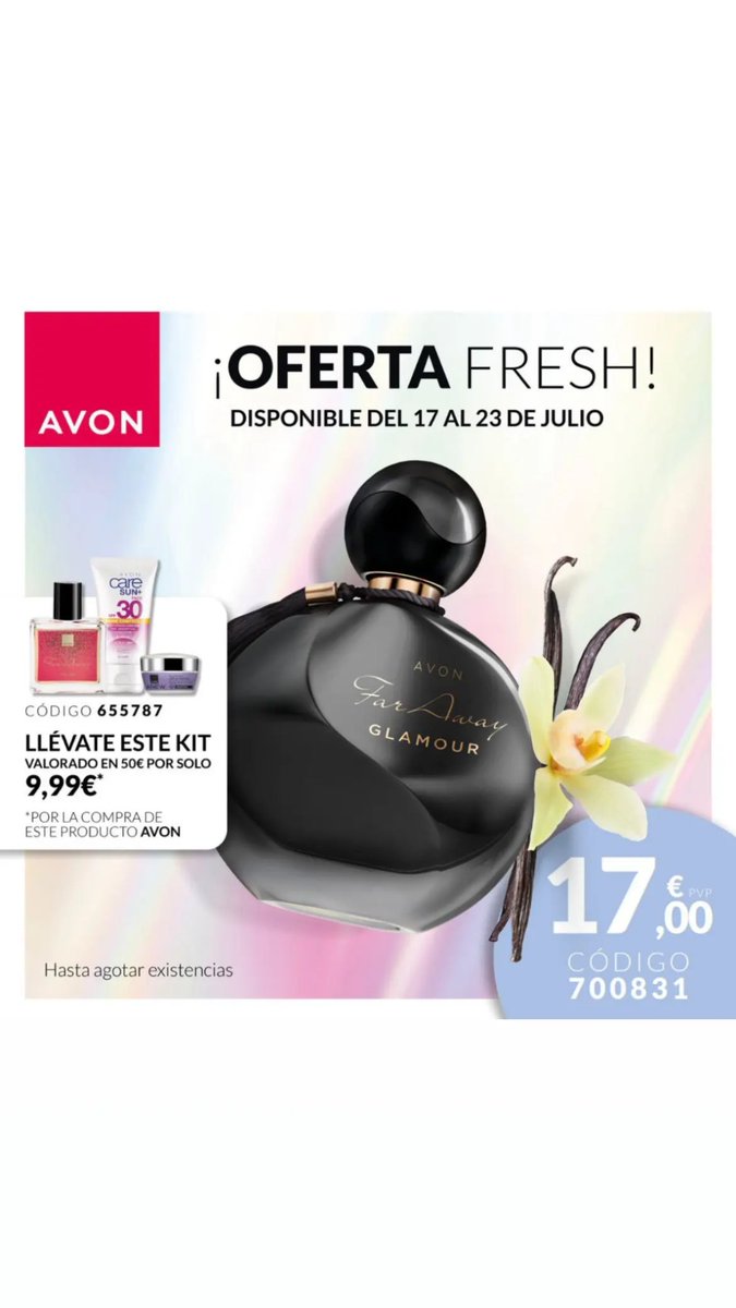 InessancheAvon's tweet photo. ¡OFERTAS FRESH! 💦

Hazte con tus imprescindibles este verano a precios de escándalo. 
Cuida tu piel y déjate envolver por los aromas más refrescantes este verano con Avon 💗

¡No dejes pasar esta oportunidad! ⏰https://t.co/eRnQYsqXkg https://t.co/IeWfYMpwQZ
