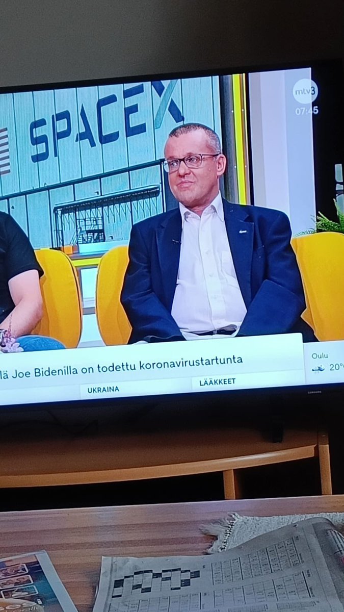 Tänään MTV3 aamutvssä asiaa avaruudesta <a href="/fgi_nls/">FGI, NLS</a> <a href="/Maanmittaus/">Maanmittauslaitos</a>