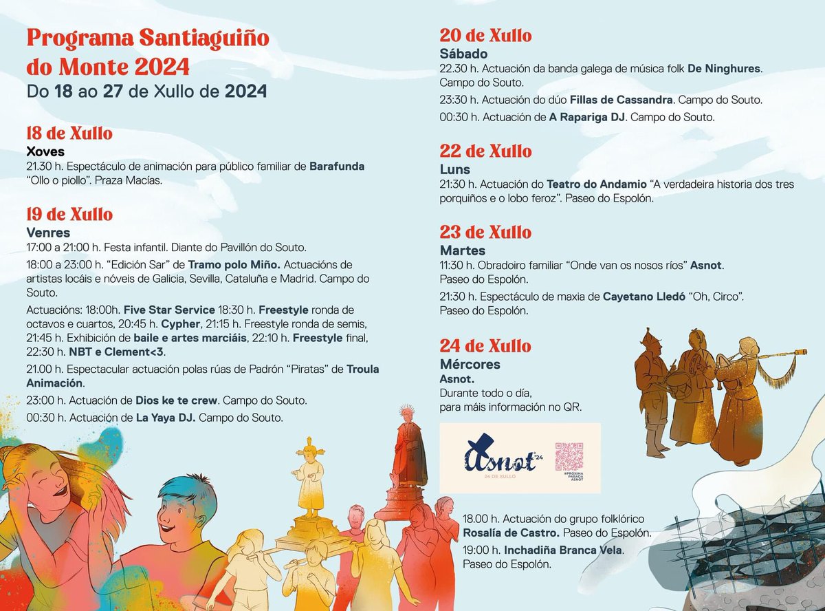 rialpulperia's tweet photo. Hoy comienzan en Padrón las fiestas de Santiaguiño do Monte. Compartimos el programa https://t.co/6p8syYBDlA