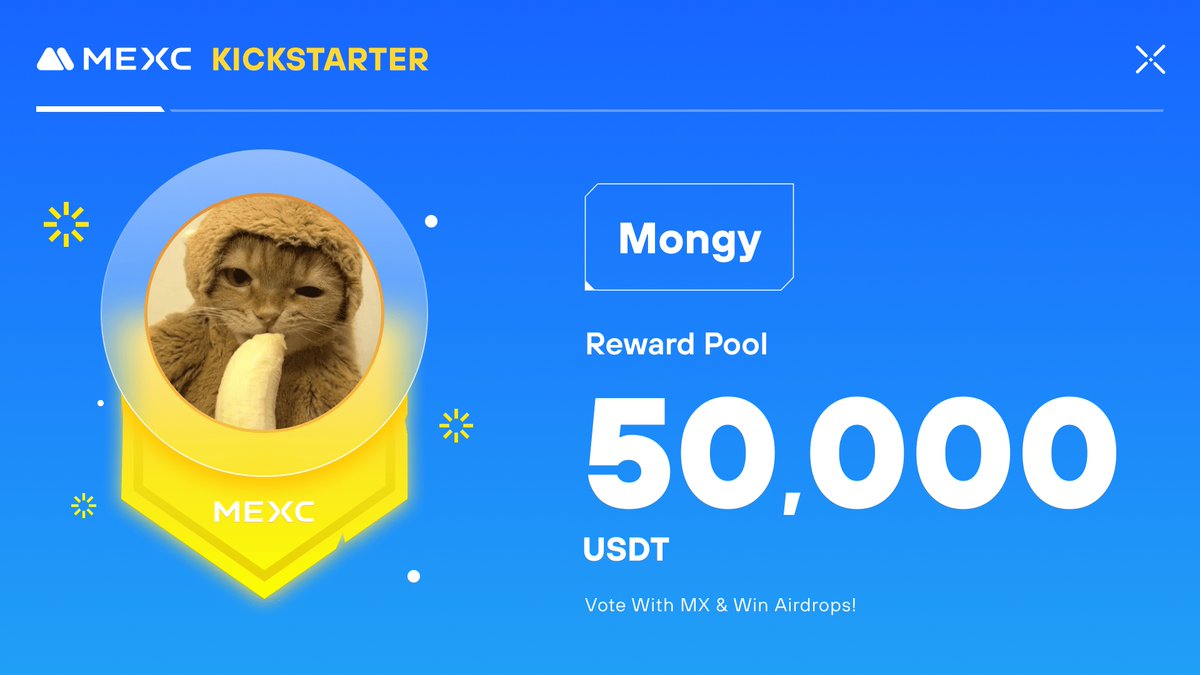 Yes, we did catch the cat-monkey hype too 🍌🙉

@MongySol, powering a cat-monkeys intergalactic banana mission for human survival, is coming to #MEXCKickstarter 🚀

🗳Vote with $MX to share massive airdrops
📈 $MONGY/USDT Trading: 2024-07-19 11:00 (UTC)

Details: