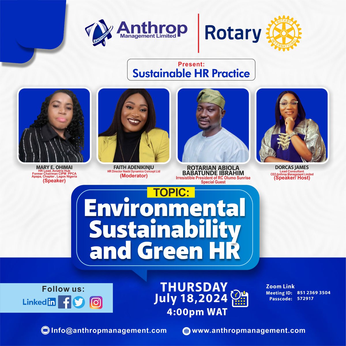mayenng's tweet photo. Date: Thursday July 18, 2024
Time; 4:00pm ( WAT)

Click on the zoom link below to register.

Zoom Link:

https://t.co/21riyPDQLd

Meeting ID: 851 2369 3504
Passcode:572917 https://t.co/i8ebb9QGM0