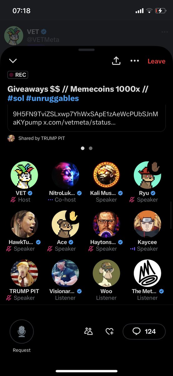 HyperwooE's tweet image. 19 $SOL givenaway total to the community and supporters!! Crazy work🚀🚀

Tune in guysss #unruggable $TRMPT 

@NextLevelBTC @VETMeta @NitroLukeDX @HaytonsGB @TRUMPIT24