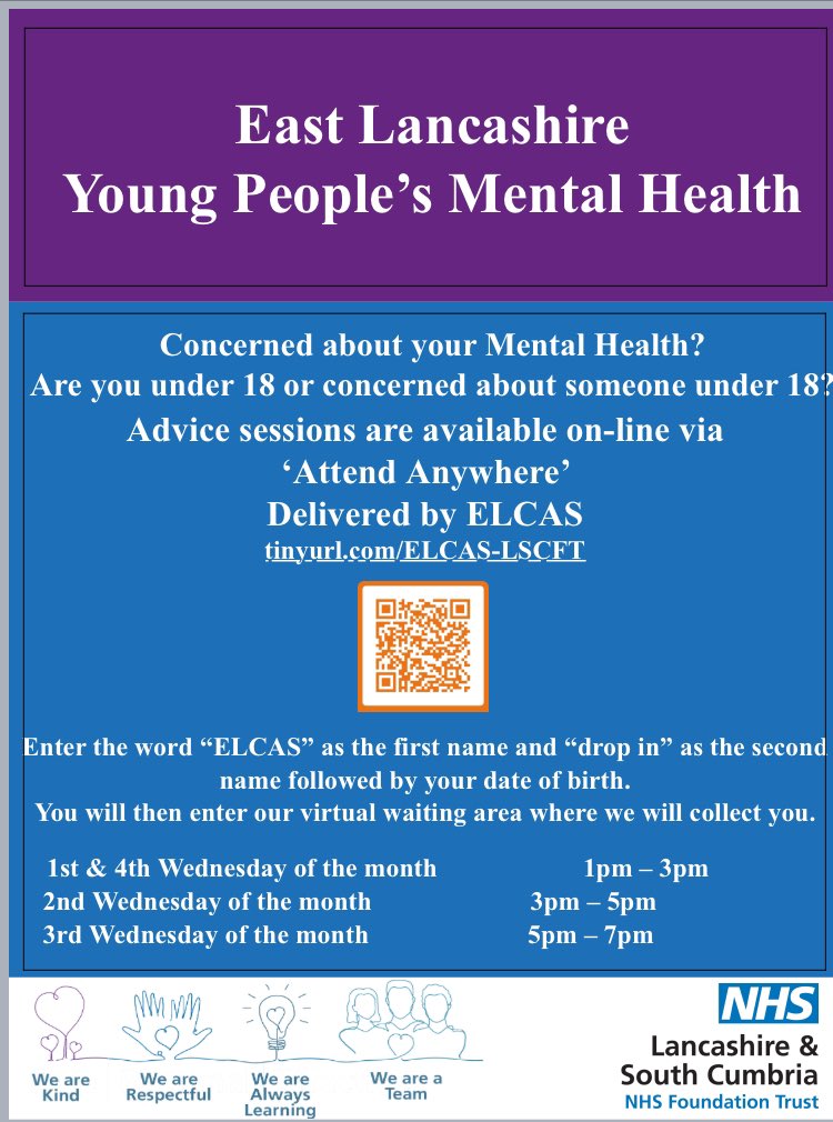 #EastLancashire
<a href="/WeAreLSCFT/">Lancashire & South Cumbria NHS Foundation Trust</a> 
#ELCAS