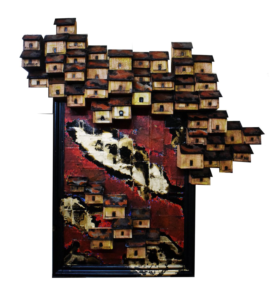 nmchatterji's tweet image. City on the rock.#artpiece #India